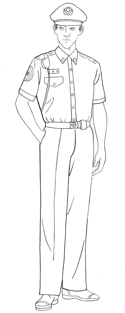 白描职业人物画图片欣赏(2)