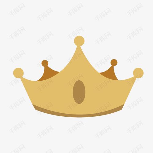 简易五角手绘王室桂冠