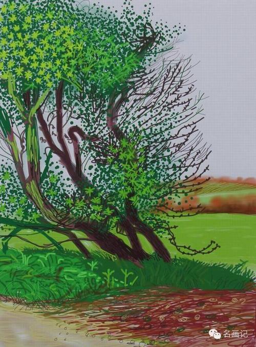 大卫·霍克尼的ipad绘画