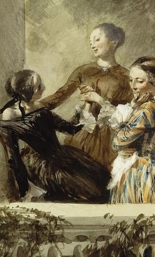 门采尔经典绘画作品