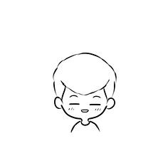 简笔画多人头像
