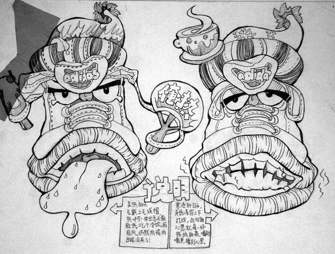 创意素描图片 关于鞋子的怎么画啊?