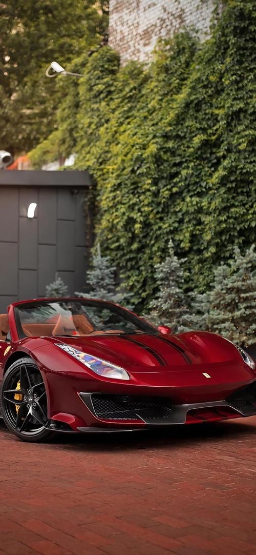 红色法拉利跑车高清手机壁纸