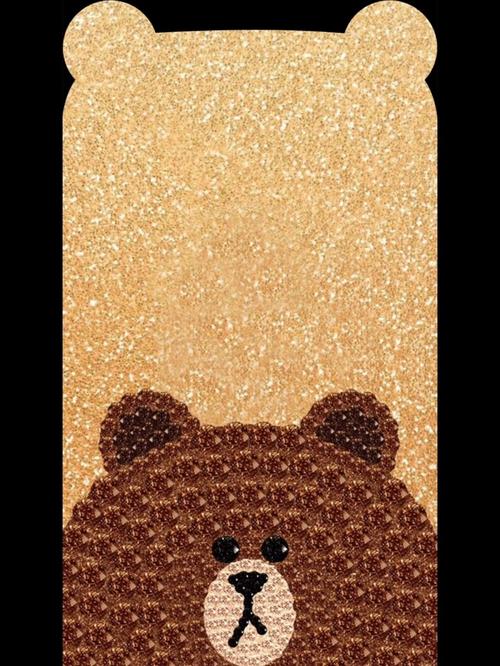 blingbling壁纸97|line布朗熊耳朵壁纸_壁纸_布朗熊