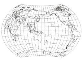 纬线世界地图