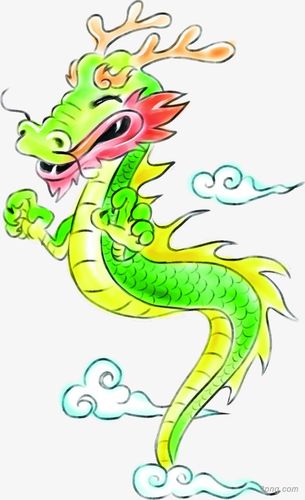 手绘可爱卡通生肖龙创意