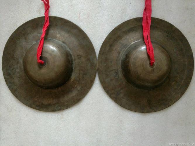 解放前后黄铜老铜镲一对