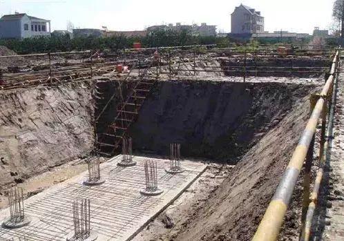 承台基坑放坡开挖防护