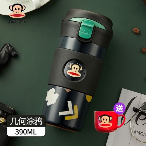 paulfrank保温杯,paulfrank水杯 大嘴猴(paul frank)不锈钢保温杯咖啡杯便携男女学生水杯可爱潮流杯子