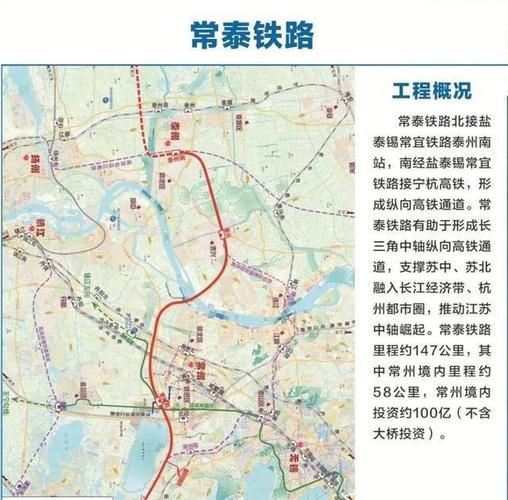 常州"十四五"期间即将开工的四条铁路及线路走向|常泰