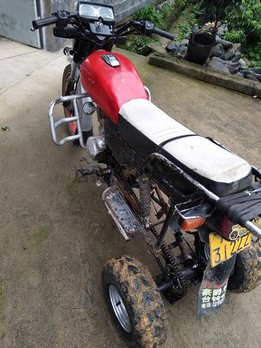 diy四轮沙滩车配件两轮改装三轮摩托车后桥悬挂总成带刹车7寸轮胎