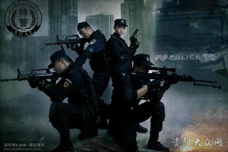 帮特警和司法拍的一些宣传片!