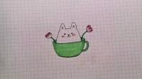 一学就会的茶杯犬简笔画,学不会你打我.-少儿-高清
