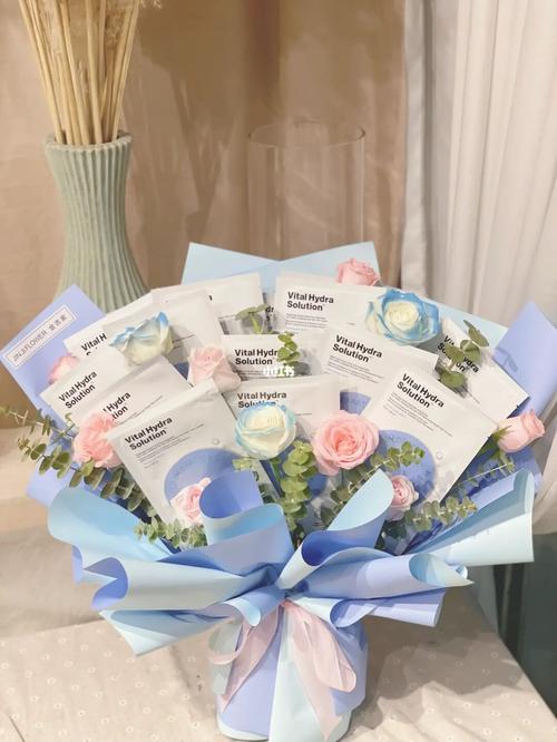 面膜花束_面膜_花束_金吉花艺鲜花店攻略_生日礼物_花艺_闺蜜生日礼物