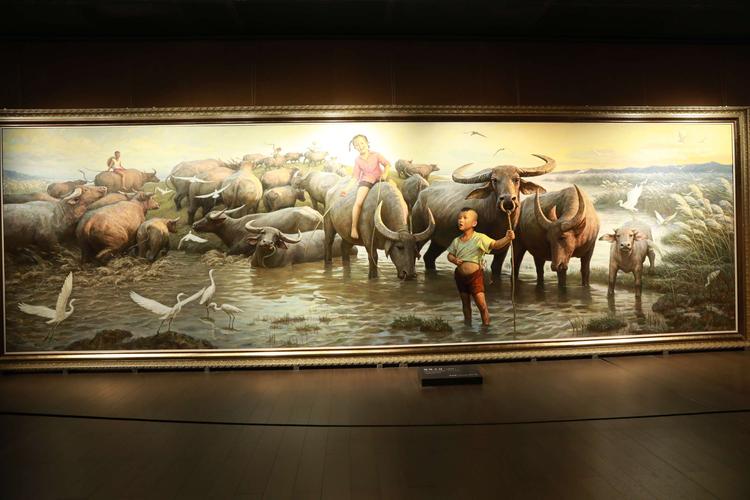 李自健美术馆画展