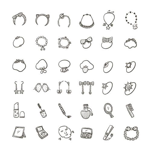 4/365 饰品鞋包简笔画教程 | 手帐素材_简笔画_配饰_教程_手帐_素材