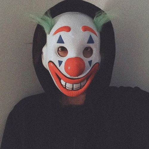 礼物 joker小丑面具微笑恐怖男全脸cos套头面具万圣节