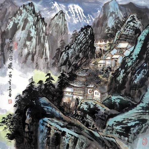 天天漫画网:画家苗重安《西部高原 丝路古道》
