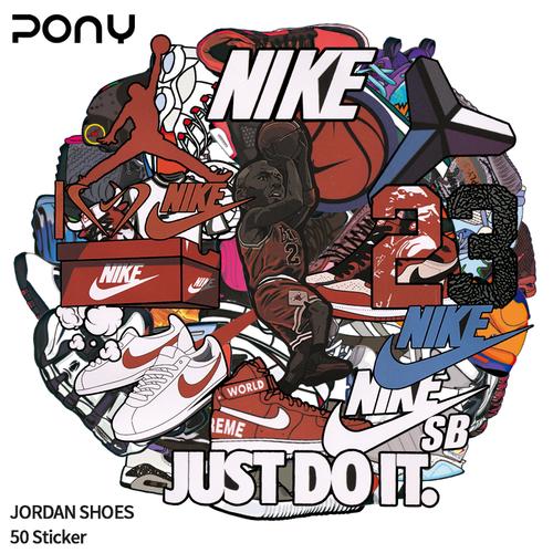 aj乔丹飞人行李箱贴纸篮球鞋手机潮牌笔记本电脑墙面