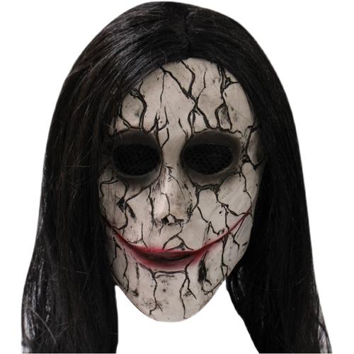 恐怖头套面具搞怪密室逃脱剧本杀鬼屋女鬼全脸贞子万圣节表演道具