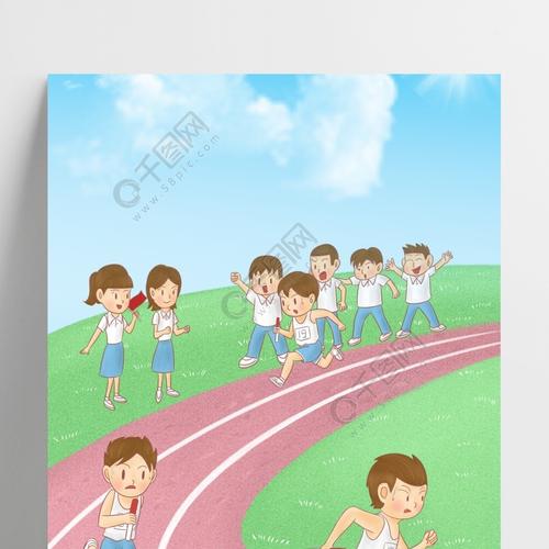 秋季学生运动会手绘卡通创意海报3年前发布