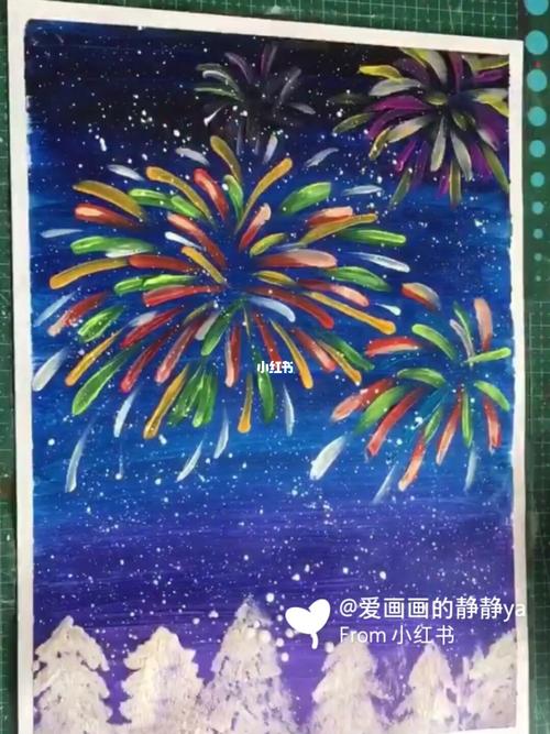 2021年牛年新年创意儿童水粉画素材分享_新年去哪玩_水粉画_母婴_早教