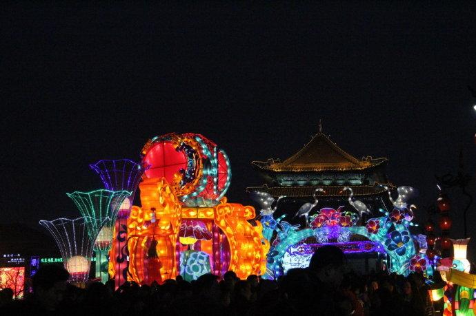 西安城墙新春灯会