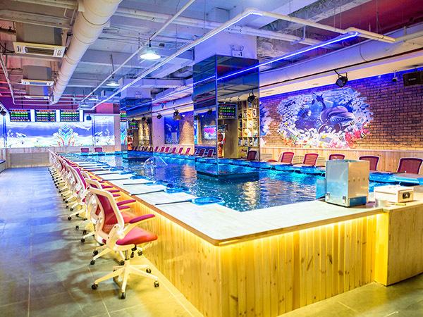 室内休闲娱乐钓鱼吧—鱼你有约,开业后凭借好口碑