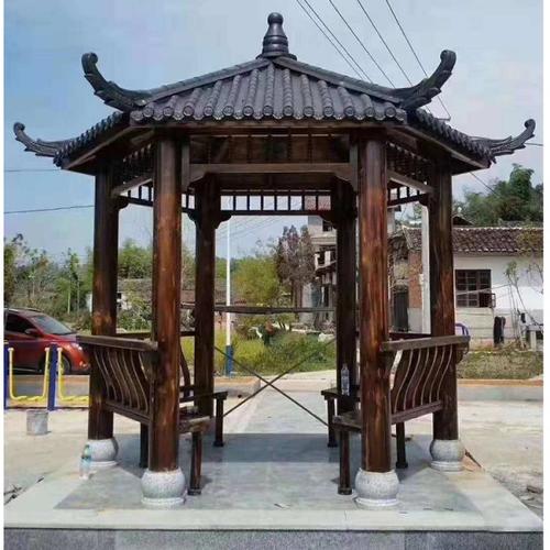 树脂瓦六角凉亭景观六角亭子六角凉亭厂家现货华鑫