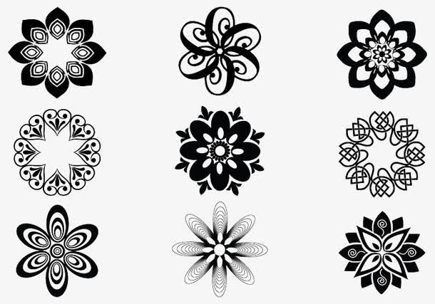 复古图案免抠素材免费下载_觅元素51yuansu.com