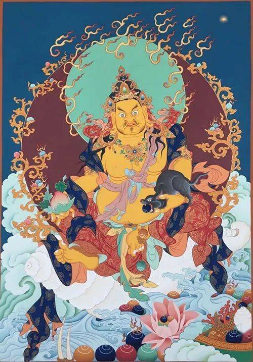 唐卡图鉴 | 诸财神之首--黄财神