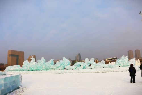 长春雕塑公园看冰雪展