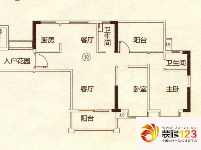 新都盛世名门宏城汇6幢10户型户型图