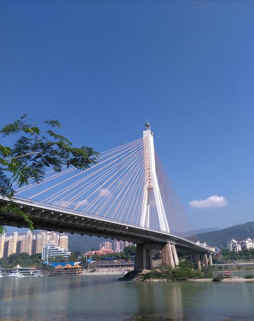 澜沧江从景洪穿市而过,经老挝流入泰国入海.这是新大桥.