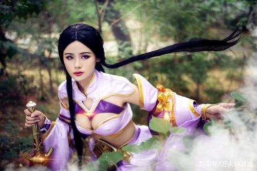 王者荣耀cos露娜紫霞仙子~小姐姐看上去仙气飘飘