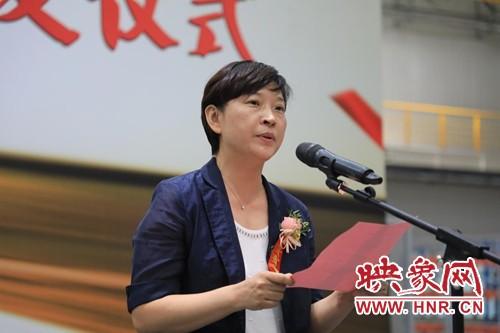 乔楼镇党委书记鲁晓炜在仪式上致辞