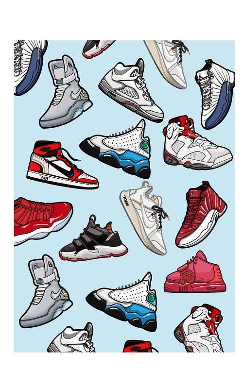 球鞋图|插画|新锐潮流插画|是唧唧啊 - 原创作品 - 站酷 (zcool)