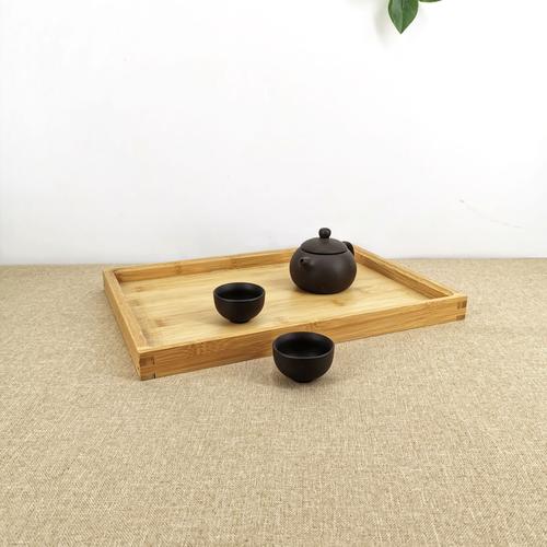 创意竹木茶盘定制 实木木盘酒店餐厅用盘 竹木茶盘可定制logo