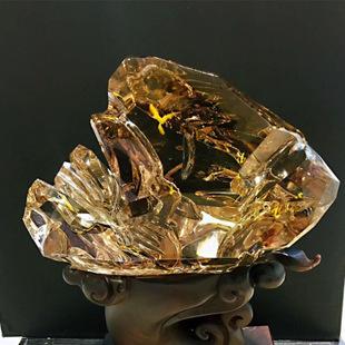 巴西黄水晶摆件