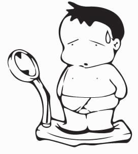 肥胖小朋友简笔画