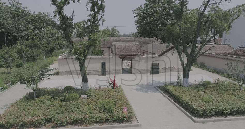 安徽淮北濉溪淮海战役总前委旧址航拍4k_4096x2160_高清视频素材下载