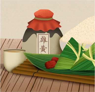 饮雄黄酒的习俗,从前在长江流域地区极为盛行.雄黄是