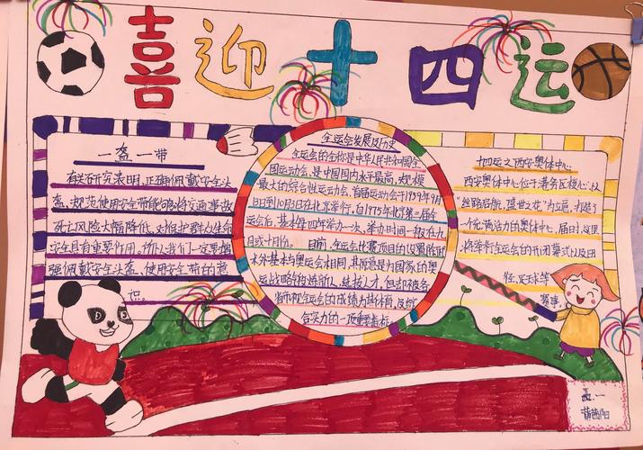【浐灞教育·浐灞第二十三小学】——"迎十四运 建文明城"手抄报比赛
