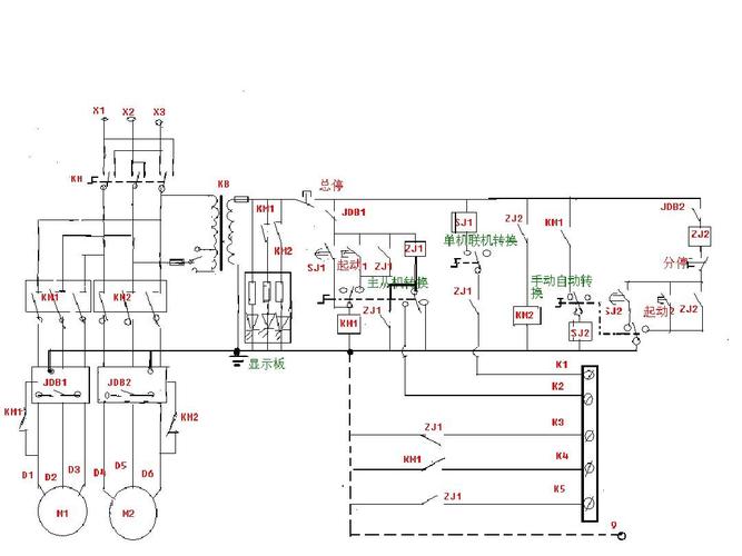 双风机双电源开关原理图