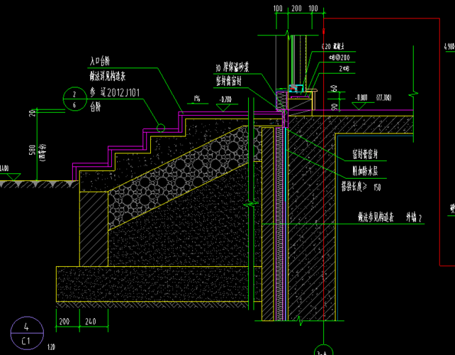 如图,混凝土台阶,砖台阶,以及两步台阶,三步台阶怎么计算?