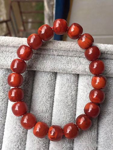 川料南红玛瑙老型珠手串 南红火焰纹老型珠手链108佛珠单珠配饰男女款