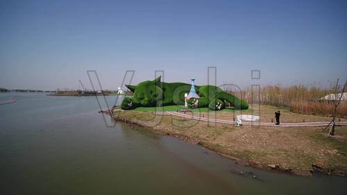 淮安白马湖景观航拍_3840x2160_高清视频素材下载(:)