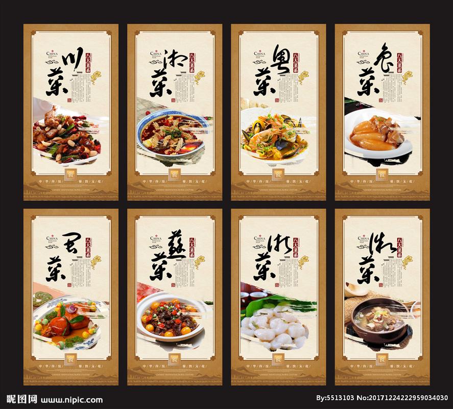 八大菜系设计图__传统文化_文化艺术_设计图库_昵图网