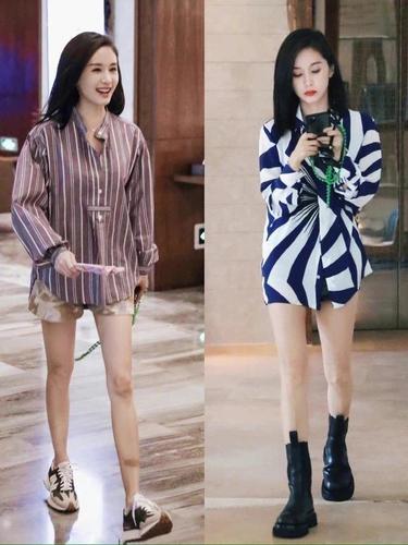 女明星们活在聚光灯下,所以对于穿衣搭配,妆容发型特别讲究,无论是