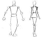 3头身在q版漫画中,3头身是最能表现出人物动态的头身比例,可以绘制出